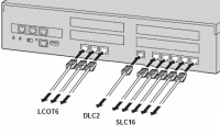 KX-NS500  свързване към вътрешни аналогови линии