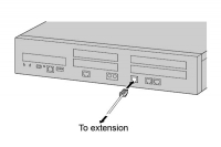 KX-NS700  свързване на вътрешни цифрови (DLC) линии